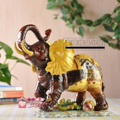 INPHIC-新居送品 商務禮品 裝飾品 手繪鄉村招財象 陶瓷擺設