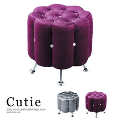 INPHIC-(二色) 沙發矮凳 椅凳 腳椅 單人椅凳 布款沙發 造型椅凳 腳椅 花朵造型妝凳【CUTIE】
