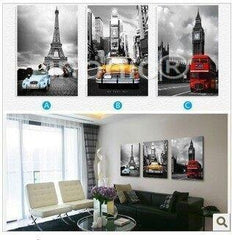 INPHIC-歐美風景汽車客廳無框畫三聯畫臥室裝飾畫風景歐美現代簡約風景