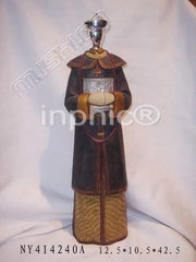 INPHIC-歐式客廳裝飾擺飾傢俱飾品泰國家居電鍍清朝官員