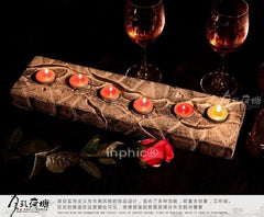 INPHIC-工藝品 復古燭臺 裝飾品 咖啡廳燭臺蓮清燭臺