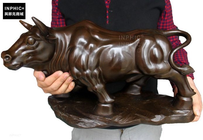 INPHIC-開運 開光純銅牛辦公室風水招財銅牛裝飾品家居客廳生肖牛