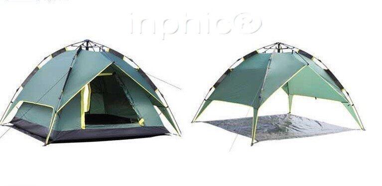 INPHIC-自由行帳篷 戶外露營雙人雙層防暴雨速開自動多人帳篷
