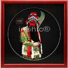 INPHIC-關羽 三國人物陶瓷浮雕相框裝飾擺飾壁掛 節日商務外事