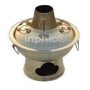 INPHIC-黃銅火鍋 涮羊肉火鍋木炭火鍋加厚傳統中號32厘米火鍋