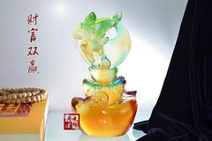 INPHIC-琉璃開光擺件 原裝家庭禮品平安吉祥品擺設財富雙贏鷹