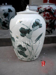 INPHIC-清荷；陶瓷儲物蓋缸 純手繪居家擺飾 儲物罐 景德鎮製