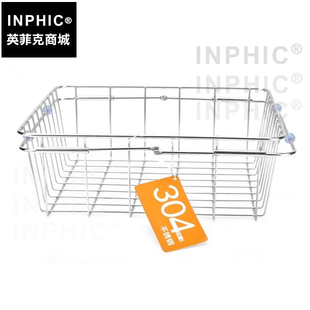 INPHIC-瀝水籃置物架洗蔬菜碗碟盤架不鏽鋼水果籃廚房可伸縮