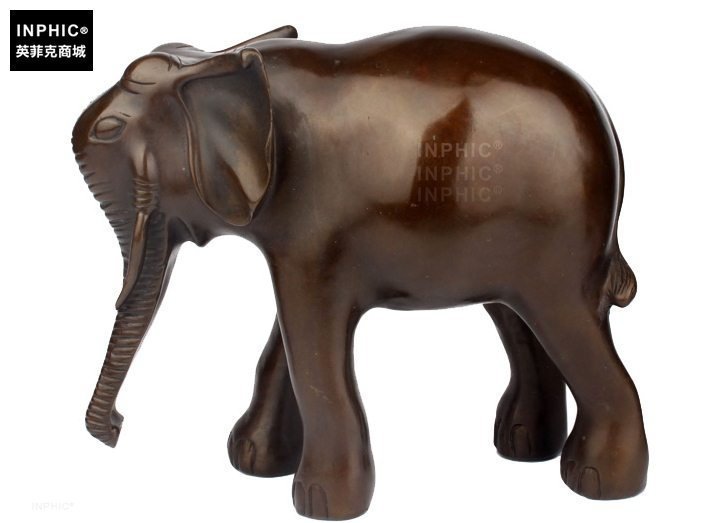 INPHIC-開運 開光純銅大象辦公室銅象裝飾品招財象工藝品