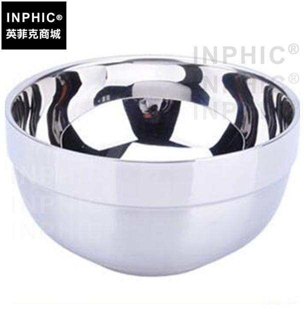 INPHIC-不鏽鋼碗雙層隔熱防燙嬰兒米飯碗泡麵碗餐具碗-直徑11.5cm
