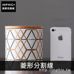 INPHIC-簡約客廳幾何竹木蓋現代裝飾品擺件儲物罐北歐抽象-菱形分割線