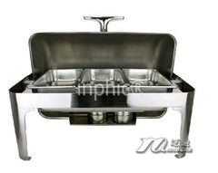 INPHIC-加厚雙格不鏽鋼方形全翻蓋自助餐爐 全鋼保溫可配電熱餐具