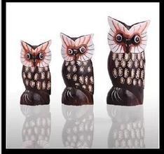 INPHIC-東南亞風格進口手工藝木雕貓頭鷹泰式家居裝飾品擺飾