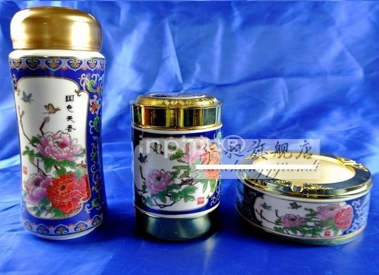 INPHIC-保溫杯茶葉罐煙灰菸灰缸三件套創意新奇生日實用套裝