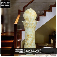 INPHIC-風水招財客廳公司歐式加濕器開業商鋪裝飾品家居簡約流水擺飾-華麗343495