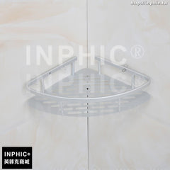 INPHIC-吸盤廁所置物架太空鋁牆角置物架壁掛浴室三角架免打孔壁掛