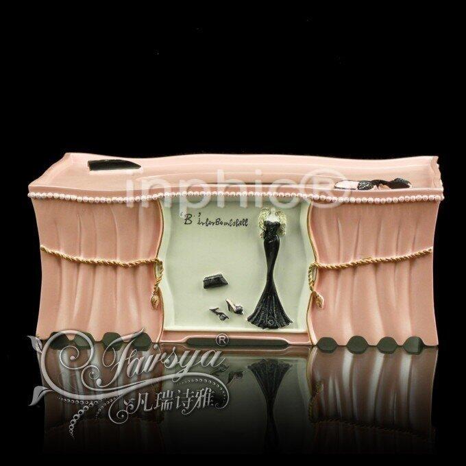 INPHIC-歐式家居飾品擺飾收納紅粉伊人紙巾盒