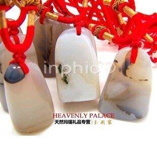 INPHIC-天然瑪瑙印章吊墜項鏈 造型獨特 閑章 隨行章 精美 M組