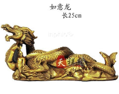 INPHIC-天祥緣銅龍純銅人生如意龍擺件青龍風水擺件工藝品金龍擺設招財
