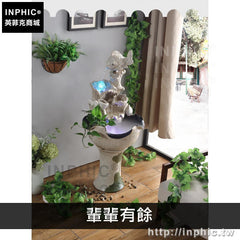 INPHIC-擺飾陶瓷家居客廳養魚佛山裝飾流水盆風水招財工藝品開業-輩輩有餘