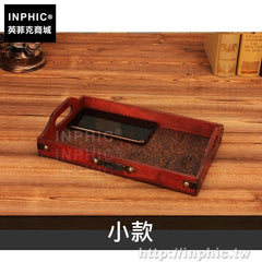 INPHIC-書本遙控器防水創意雜物仿古做舊收納托盤復古桌面整理-小款