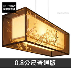 INPHIC-手繪蠶絲吊燈別墅簡約布藝新中式客廳-0.8公尺普通版