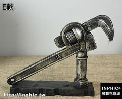 INPHIC-復古工業工具模型擺件模擬齒輪扳手道具家居酒吧咖啡廳裝飾-E款