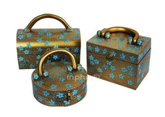 INPHIC-東南亞 家居飾品 泰國風格 擺飾 工藝品 寶盒 三件套