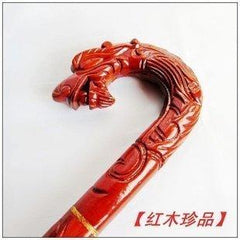 INPHIC-花梨木雕刻龍頭拐杖紅木手杖祝壽孝敬老人居家日用品