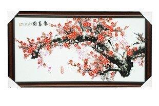INPHIC-ZF-I004 景德鎮 陶瓷 報春圖 瓷板畫 壁畫 壁飾 有框 工藝品