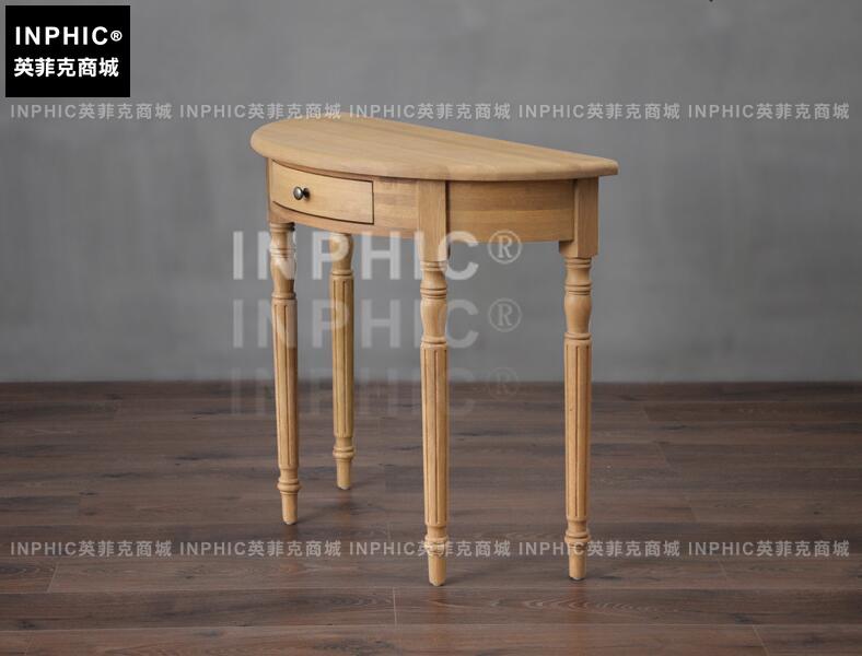 INPHIC-歐式臥室客廳玄關邊桌梳妝檯 美式鄉村法式田園靠牆桌