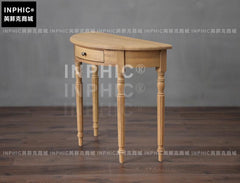 INPHIC-歐式臥室客廳玄關邊桌梳妝檯 美式鄉村法式田園靠牆桌