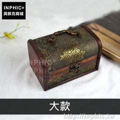 INPHIC-整理收納拍攝道具擺飾仿古創意歐式木盒復古包裝家居-大款