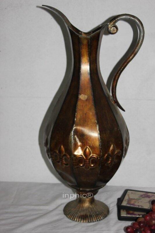 INPHIC-仿舊鐵藝特色裝飾擺設 鐵藝單耳花瓶