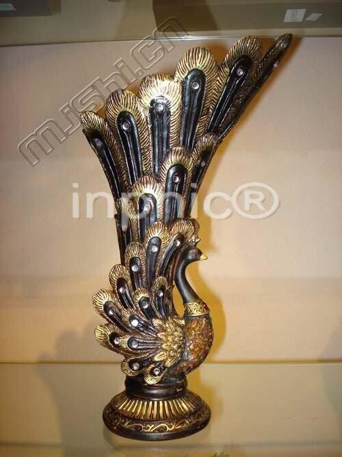 INPHIC-歐式客廳裝飾擺飾傢俱飾品動物裝飾孔雀花插