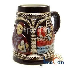 INPHIC-德國傳統手工浮雕彩繪【修道院款】德國 啤酒杯