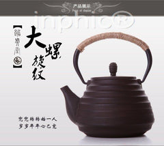 INPHIC-南部鑄鐵壺 大螺旋紋鐵壺塗層老鐵壺 生鐵壺