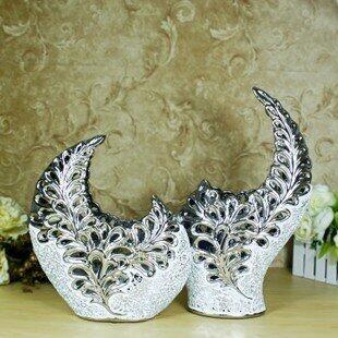 INPHIC-新款鍍銀家居裝飾花瓶花器 月亮陶瓷擺飾工藝品飾品 家庭裝修擺設