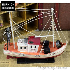 INPHIC-擺設家居擺件工藝禮品鐵皮帆船復古櫥窗裝飾模型