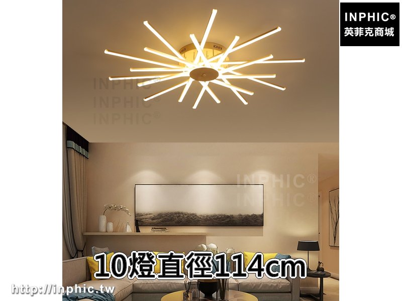 INPHIC-吸頂燈 簡約書房主臥室燈led現代燈具客廳燈-10燈直徑114cm