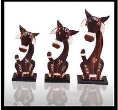 INPHIC-東南亞風格進口手工藝木雕生肖小牛家居裝飾擺飾