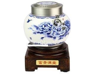 INPHIC-富貴滿堂 青花瓷茶葉罐大款錫罐 工藝品 家居日用品實用商務