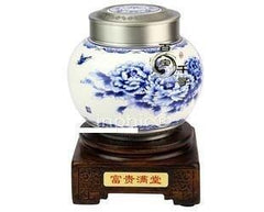 INPHIC-富貴滿堂 青花瓷茶葉罐大款錫罐 工藝品 家居日用品實用商務