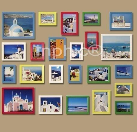 INPHIC-23框新款彩色實木照片牆相框牆照片牆相框組合畫框