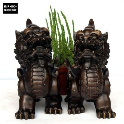 INPHIC-開運 開光純銅貔貅一對銅貔貅裝飾品開業招財工藝品