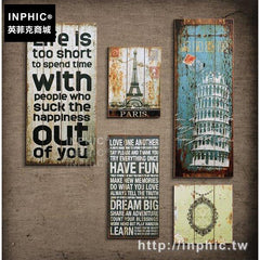 INPHIC-壁飾復古裝飾背景牆美式壁掛木板畫