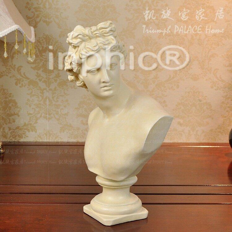 INPHIC-歐式大衛雕塑頭像擺設家居裝飾藝術品人像擺飾