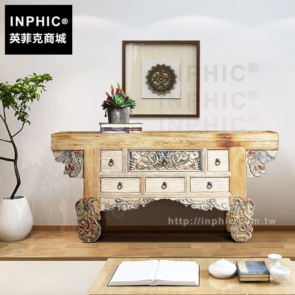 INPHIC-供桌彩繪傢俱泰式東南亞木雕桌子玄關桌