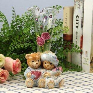 INPHIC-歐式手繪陶瓷 玻璃花瓶花插臺面花瓶 生日