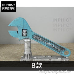 INPHIC-道具工具裝飾模擬咖啡廳工業酒吧家居齒輪扳手擺件復古模型-B款